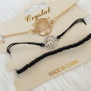 Black bracelet set